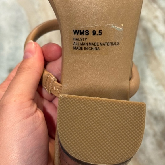 Women’s Dolce Vita HALSTY carmel tan heeled sandals- Size 9.5 - Picture 8 of 8